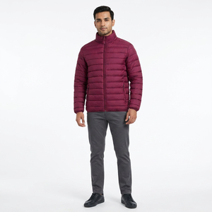 Chaqueta Acolchada con Capucha, Relleno de Poliéster y Algodón de Alta Calidad, Manga Larga, para Senderismo, para Hombre - Product Image 1