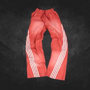 निर्माता कस्टम पुरुषों ने कपास कच्चे हेहेवीवेट पैंट को ढीला किया, एसिड वॉश साइड स्ट्रिप्स फ्रेंच टेरी हेवीवेट स्वेटर - Product Image 2