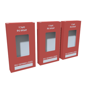 Tùy chỉnh màu đỏ thực phẩm cấp gấp carton Kẹo sô cô la máy tính bảng Hộp Tùy chỉnh in thanh sô cô la bao bì hộp với cửa sổ - Product Image 4