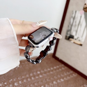 Pulsera de cadena de cuentas de moda correas de reloj para <span class=keywords><strong>Apple</strong></span> Watch Bands 46mm 44mm 49mm 45mm para <span class=keywords><strong>Iwatch</strong></span> Series 10 9 SE 7 8 Ultra 2 - Product Image 4