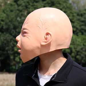 Máscara Infantil de Látex con Cara Llorona Divertida, Disfraz de Halloween, Accesorio para Fiesta de Cosplay - Product Image 4