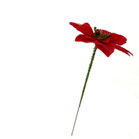 Penjualan Terbaik buatan tangan Poinsettia buatan bunga Natal untuk Natal Hari Valentine wisuda Tahun Baru dekorasi pohon Halloween
