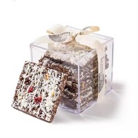 Présentoir alimentaire en acrylique transparent à triple usage-Étui à bonbons de mariage personnalisé, support à gâteau empilable et boîte à fruits secs hermétique