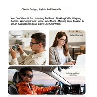Occhiali Intelligenti con AI per Traduzione in Tempo Reale, Chat Conversazionale, Riproduzione Musicale, Chiamate e Navigazione; Controllo Touch