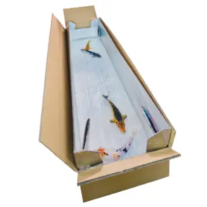Food grade Digital printing white regular Export Tuna Salmon Packaging Seafood Waxed Cardboard Box insulated shipping boxes