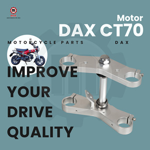 Fourche avant ST70 argentée 45 mm, support de fixation de guidon de moto, accessoires CNC <span class=keywords><strong>DAX</strong></span> CT70 - Product Image 2
