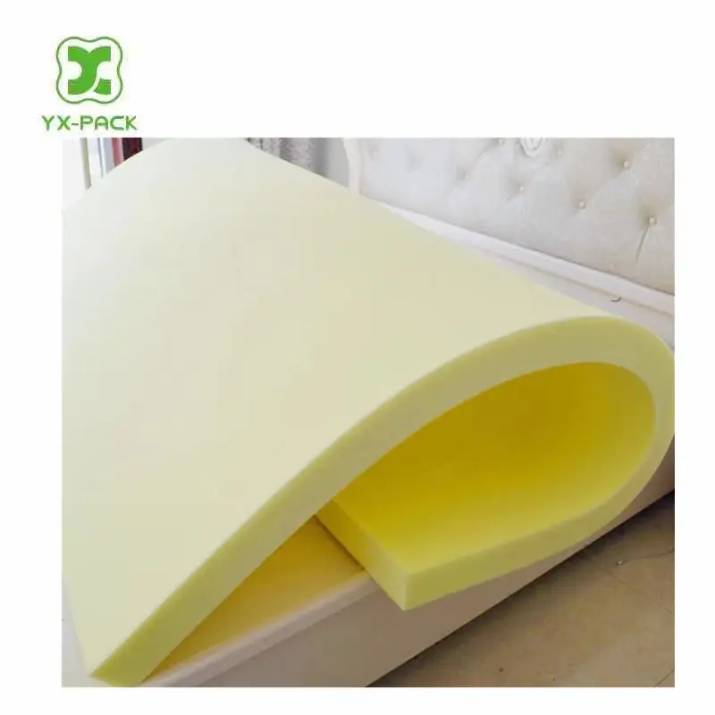 yellow high quality furniture PU foam sheet for upholstery