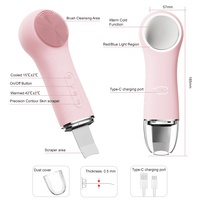 Spatule exfoliante vibrante de haute qualité pour le visage et le nez en acier inoxydable, brosse nettoyante pour les pores, échantillon gratuit disponible