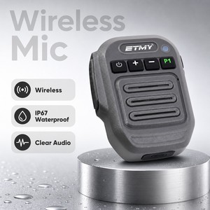Micrófono Inalámbrico de Condensador Profesional a Prueba de Agua con Cancelación de Ruido Kenwood TM281A/DM1400/DEM400 de Mano - Product Image 1