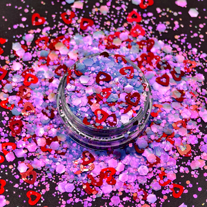 14 couleurs <span class=keywords><strong>de</strong></span> paillettes holographiques en forme <span class=keywords><strong>de</strong></span> cœur 3D, flocons <span class=keywords><strong>de</strong></span> paillettes rouges pour les lèvres, les ongles, les décalcomanies pour la Saint-Valentin, décoration des yeux, artisanat DIY - Product Image 5