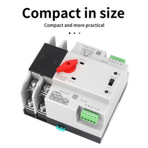 Commutateur <span class=keywords><strong>de</strong></span> conversion d'alimentation double WFQ4-100E 2P4P Photovoltaïque 63A Monophasé 380V Alimentation sans interruption Commutateur automatique - Product Image 2