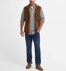 Active Lightweight Breathable Eco-Friendly Winter <strong>Men's</strong> Vintage <strong>Fleece</strong> Bodywarmer Two-Way Zipper Stand Collar Pockets <strong>Gilet</strong> 3D - Product Image 3