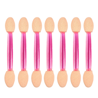 Jetable double extrémité voyage fard à paupières éponge applicateur à pointe rouge à lèvres double face ombre à paupières pinceaux de maquillage outils cosmétiques
