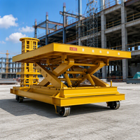 Chariot élévateur à ciseaux électrique hydraulique professionnel, plateforme mobile en acier inoxydable, capacité standard 1000 kg, hauteur de levage 10 m