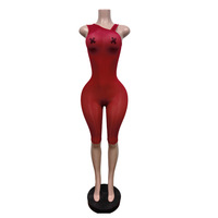 Nouvelle combinaison moulante sans bretelles en dentelle, style streetwear, pour l'été, longueur mi-mollet, avec empiècements