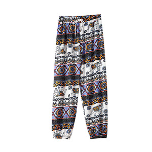 <span class=keywords><strong>Pantalones</strong></span> Harem Tailandeses para Mujer, Estilo Étnico de Xishuangbanna, Yunnan, con Estampado Vintage, Antimosquitos, Estilo del Sudeste Asiático - Product Image 5