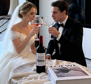 Copas de Vino de Corazón de Durazno de Alta Calidad, Copas de Borgoña para Bodas y Fiestas - Product Image 4