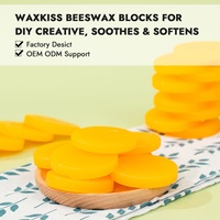 Bougie circulaire jaune en cire d'abeille biologique parfumée, écologique, de qualité cosmétique pure, pour la fabrication de bougies de Noël et de fêtes, vente en gros 2025