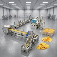 Longkun Machinery - Ligne de production de chips de pommes de terre surgelées - Capacité de production plus importante - Équipement de transformation des chips de pommes de terre
