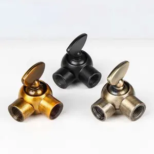 5 PCS Black / Gold Bronze/Green Bronze Retro Light Socket Lamp Bulb Holder Drop Light Connector Zinc Alloy Material Lamp Bases