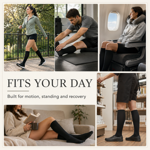 Vente en gros de chaussettes de compression personnalisées pour le sport, chaussettes longues respirantes pour la course à pied et le cyclisme, antidérapantes pour hommes et femmes - Product Image 6
