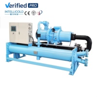 Nuevo Enfriador de Tornillo de Alta Eficiencia (COP) Refrigerado por Aire con Compresor Bitzer de Doble Tornillo, Ventilador Axial de Bajo Ruido para Enfriamiento de Agua en Procesos Industriales, 100 Toneladas