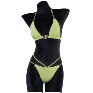 Costume <span class=keywords><strong>da</strong></span> <span class=keywords><strong>Bagno</strong></span> Estivo <span class=keywords><strong>da</strong></span> <span class=keywords><strong>Donna</strong></span> Taglie Forti, Bikini <span class=keywords><strong>Sexy</strong></span> a Due Pezzi con Top a Triangolo e Slip, Traspirante, XL - Product Image 3