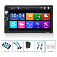 Lecteur MP5 pour voiture 7 pouces Autoradio stéréo Écran tactile capacitif avec Carplay Android Auto