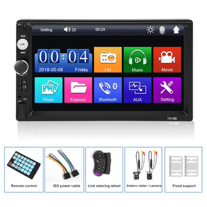 Reproductor MP5 para Auto de 7 Pulgadas, Autoradio Estéreo <span class=keywords><strong>con</strong></span> Pantalla Táctil Capacitiva, Compatible <span class=keywords><strong>con</strong></span> Carplay y Android Auto - Product Image 5