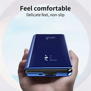 Para <span class=keywords><strong>Samsung</strong></span> <span class=keywords><strong>Galaxy</strong></span> <span class=keywords><strong>Z</strong></span> Fold 7 6 5 <span class=keywords><strong>4</strong></span> 3 2 5G Fold3 Fold 5 FOLD 1 Funda de cuero PU Cubierta completa Espejo Clear <span class=keywords><strong>Flip</strong></span> Magnetic Phone Case - Product Image 4