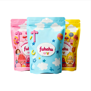 Pochette debout en papier aluminium étanche à l'humidité imprimée sur mesure pour collations bonbons noix fruits secs sushi aliments pour animaux de compagnie avec fermeture à glissière - Product Image 6