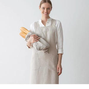 <span class=keywords><strong>Tablier</strong></span> de jardinage simple de style <span class=keywords><strong>japonais</strong></span> pour hommes et femmes, en <span class=keywords><strong>lin</strong></span> <span class=keywords><strong>lavé</strong></span>, <span class=keywords><strong>tablier</strong></span> rétro pour le nettoyage domestique - Product Image 4