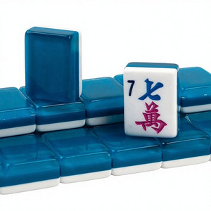 Juego de Mahjong Americano de Tres Capas de Acrílico, Marca [Nombre de la Marca], para el Hogar, con Herramientas de Fricción Manuales - Product Image 4