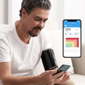 Monitor de Presión Arterial Digital <span class=keywords><strong>Wellue</strong></span> <span class=keywords><strong>BP2</strong></span> con WiFi y Bluetooth, Monitor de Presión Arterial de Brazo con ECG, Esfigmomanómetro - Product Image 2