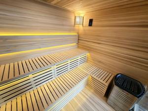 Sauna extérieur moderne à économie d'énergie avec isolation en aluminium à 15 %, sauna en cèdre rouge pour villa haut de gamme, jardin, spa - Product Image 4