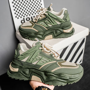 Chaussures de sport à semelle souple, design tendance, mocassins rehaussants, empeigne en maille, chaussures décontractées, tendance mode - Product Image 2