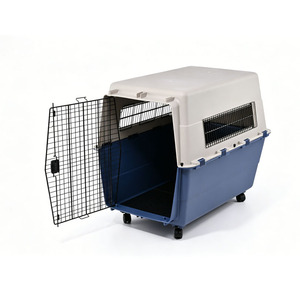 <span class=keywords><strong>Caisse</strong></span> de <span class=keywords><strong>transport</strong></span> pour animaux de compagnie en plastique respirant, portable, à roulettes, pour le <span class=keywords><strong>transport</strong></span> aérien, avec roues amovibles - Product Image 5