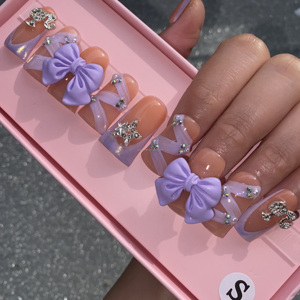 <span class=keywords><strong>Flores</strong></span> amarillas 3D, Envío Gratis, prensa acrílica gruesa en las <span class=keywords><strong>uñas</strong></span>, <span class=keywords><strong>Uñas</strong></span> postizas hechas a mano, 10 Uds., prensa pintada a mano en las <span class=keywords><strong>uñas</strong></span> - Product Image 2