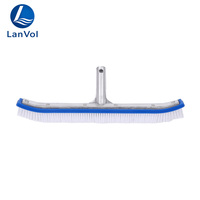 Brosse de nettoyage pour piscine LanVol – Vente en gros pour fabricants – Brosse pour fond de bassin et murs de piscine – Élimine la saleté et le mousse