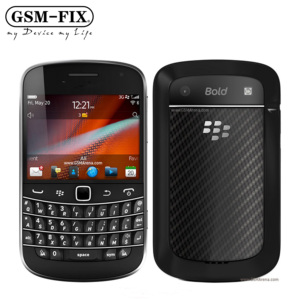 GSM-FIX cho BlackBerry 9900 Đen nhà máy mở khóa GSM thanh cổ điển QWERTY điện thoại di động Android điện thoại thông minh