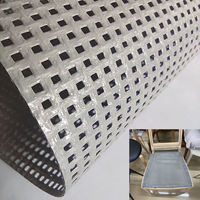 Rouleau de tissu en maille tricotée chaîne 3000D enduit PVC haute résistance et haute résistance à la déchirure pour chaises, canapés, tentes et applications hospitalières