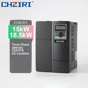 CHZIRI 15kW/18.5kW 380VAC 32A/37A 3phase Water Pumps Vfd Variable Frequency Inverter