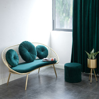 Meubles de bureau de luxe léger, style nordique, célébrité d'Internet, design italien minimaliste, multifonction, éponge haute densité, métal