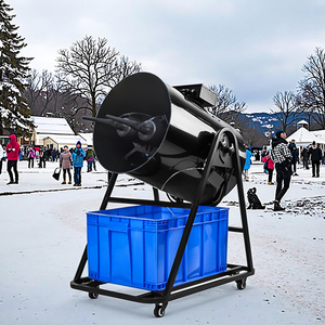 Machine à <span class=keywords><strong>neige</strong></span> verticale à jet électrique manuelle en gros avec deux buses pour les fêtes, les mariages, l'utilisation en extérieur et Noël - Product Image 4
