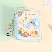 Carnet à feuilles mobiles A7 mini kawaii Bunny's Holiday, pages colorées pour étudiants