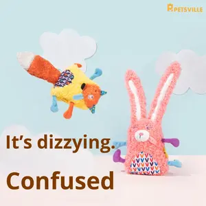 <span class=keywords><strong>Petsville</strong></span> ของเล่นสุนัขจิ้งจอกเป็นมิตรต่อสิ่งแวดล้อมพร้อมกระดาษย่นสำหรับกัดทนต่อการกัด - Product Image 5