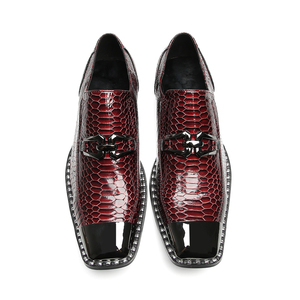 Britannique métal bout carré hommes en cuir véritable mocassins grande taille chaussures mâle sans lacet richelieu chaussures fête d'affaires chaussures formelles - Product Image 5