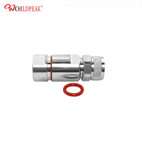 Conector Coaxial Hembra Tipo N Premium con Abrazadera Recta para Cable Alimentador Heliax Corrugado de 1/2" (1-2 Pulgadas) LDF4-50A HCAAY50-12