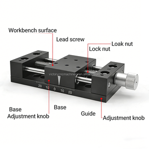 Plataforma <span class=keywords><strong>de</strong></span> Posicionamiento Óptico <span class=keywords><strong>de</strong></span> Precisión Manual con Carrera Lineal <span class=keywords><strong>de</strong></span> 50mm para Experimentos Ópticos - Product Image 6