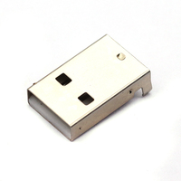 Connecteur de circuit imprimé USB 2.0 mâle de type A Connecteur USB mâle à 90 degrés 4 broches DIP